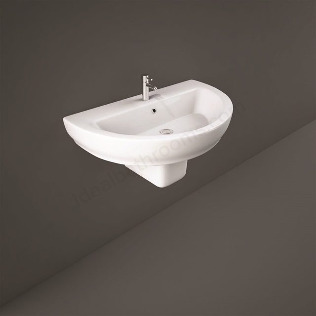 RAK Ceramics Moon 800mm Wall Hung Basin 1 Tap Hole