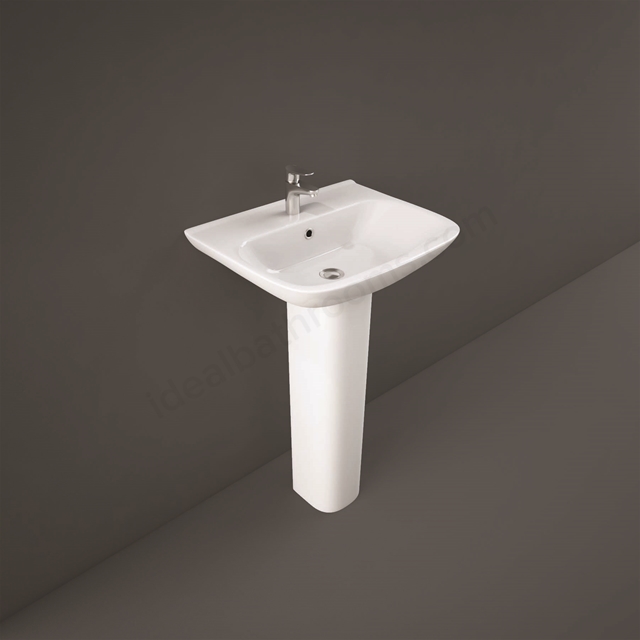 RAK Ceramics Origin 520mm Pedestal Basin 1 Tap Hole