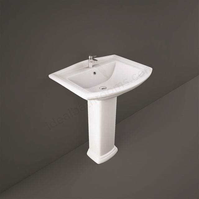 RAK Ceramics Washinton 505mm Pedestal Basin 1 Tap Hole