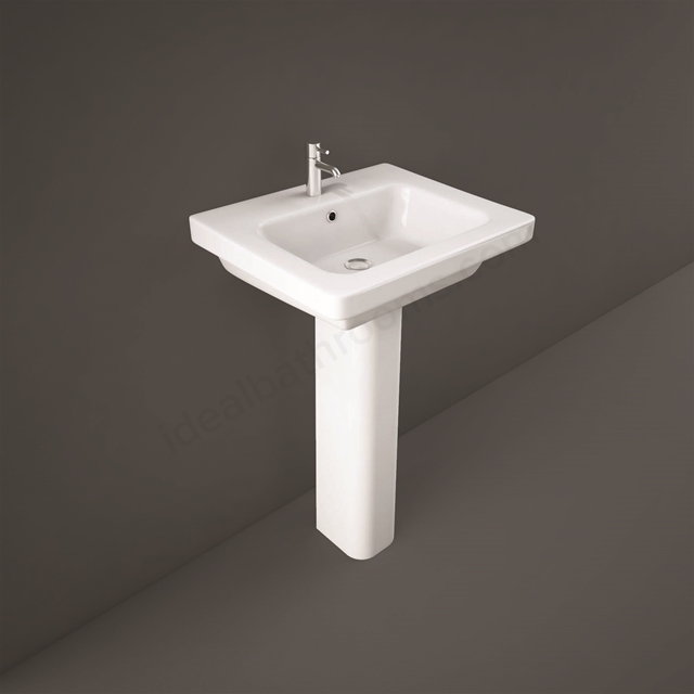 RAK Ceramics Resort 460mm Pedestal Basin 1 Tap Hole