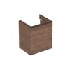 Geberit Smyle Square 550mm washbasin unit LH door hickory