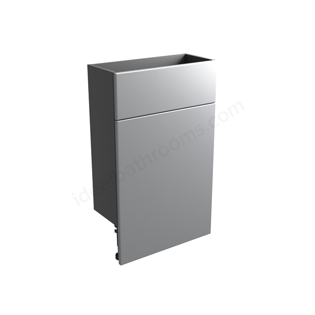 Tavistock Calm Slim 500mm Back To Wall WC w/ Fascia Pack & Carcass - Gloss Light Grey