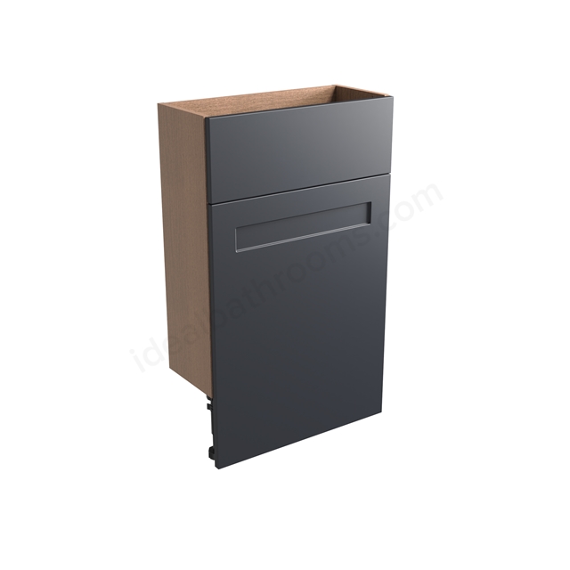 Tavistock Legacy Slim 500mm Back To Wall WC Unit w/ Fascia Pack & Carcass - Matt Dark Grey