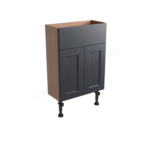 Tavistock Legacy Slim 500mm Basin Unit w/ Fascia/Door Pack & Carcass - Matt Dark Grey