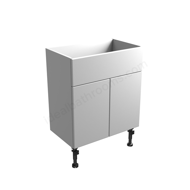 Tavistock Calm Standard 600mm Basin Unit With Fascia/Door Pack & Carcass - Gloss White