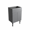 Tavistock Calm Standard 500mm Basin Unit With Fascia/Door Pack & Carcass - Gloss Light Grey