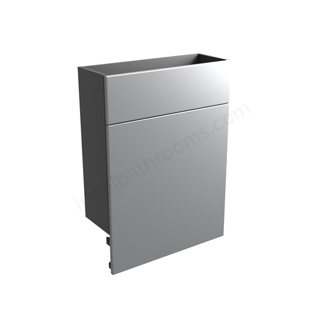 Tavistock Calm Slim 600mm Back To Wall WC w/ Fascia Pack & Carcass - Gloss Light Grey