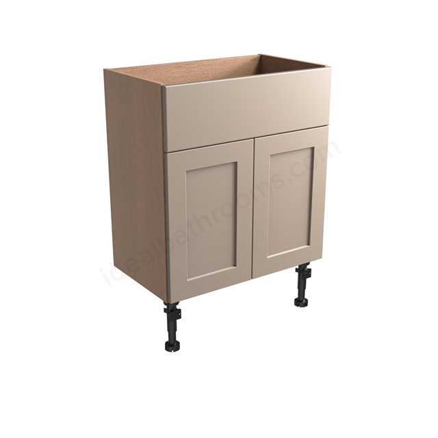 Tavistock Legacy Standard 600mm Basin Unit w/ Fascia/Door Pack & Carcass - Metro Grey