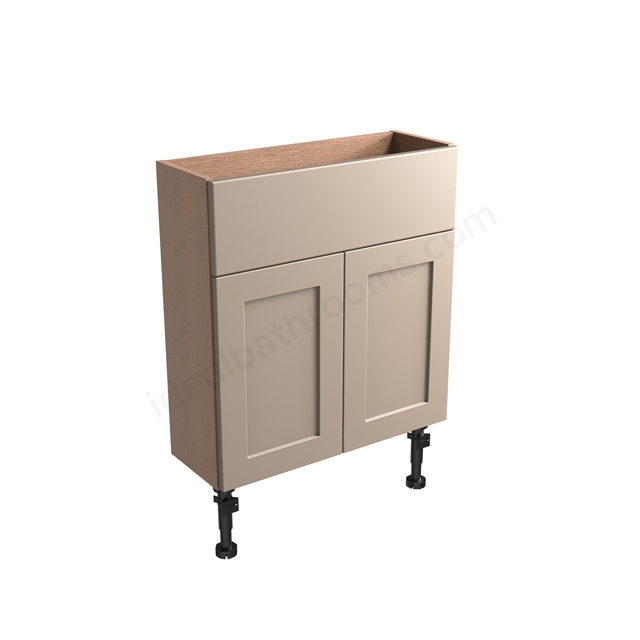 Tavistock Legacy Slim 600mm Basin Unit w/ Fascia/Door Pack & Carcass - Metro Grey