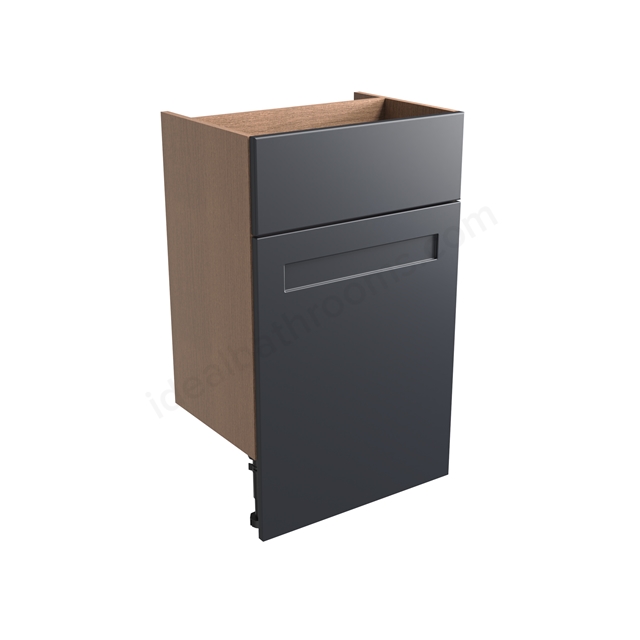 Tavistock Legacy Standard 500mm Back To Wall WC Unit With Fascia Pack & Carcass - Matt Dark Grey