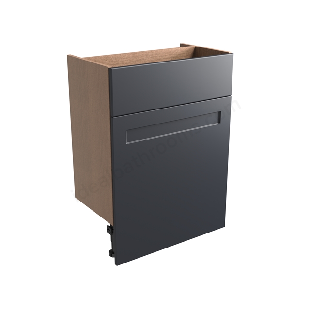Tavistock Legacy Standard 600mm Back To Wall WC Unit w/ Fascia Pack & Carcass - Matt Dark Grey