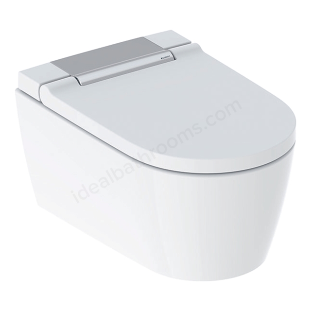 Geberit AquaClean Sela Rimless Shower Toilet; Wall Hung; Chrome