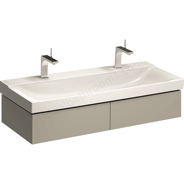 Geberit Xeno2 1200mm washbasin unit 2 drawer grey