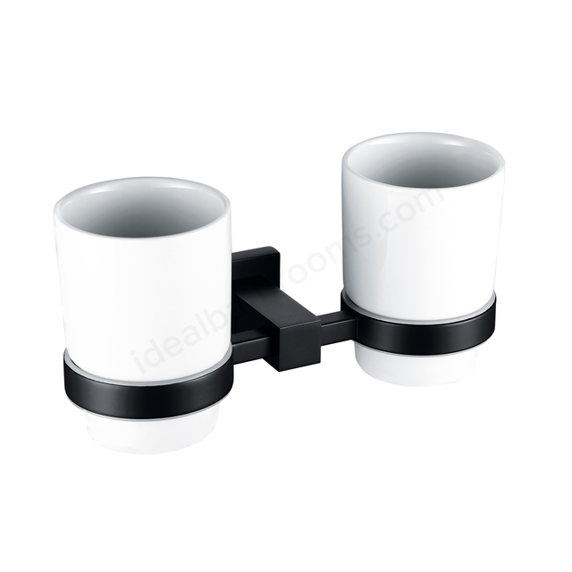 RAK Ceramics Cubis Double Tumbler in Black