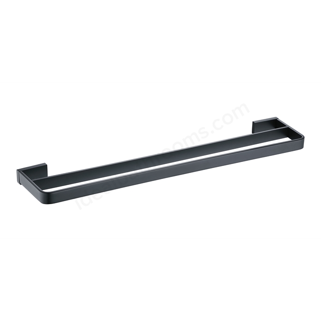 RAK Ceramics Moon Double Towel Rail in Black