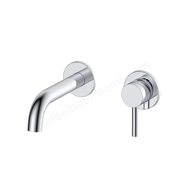 RAK Ceramics Prima Tech 2 Hole Wall Mounted Basin Mixer