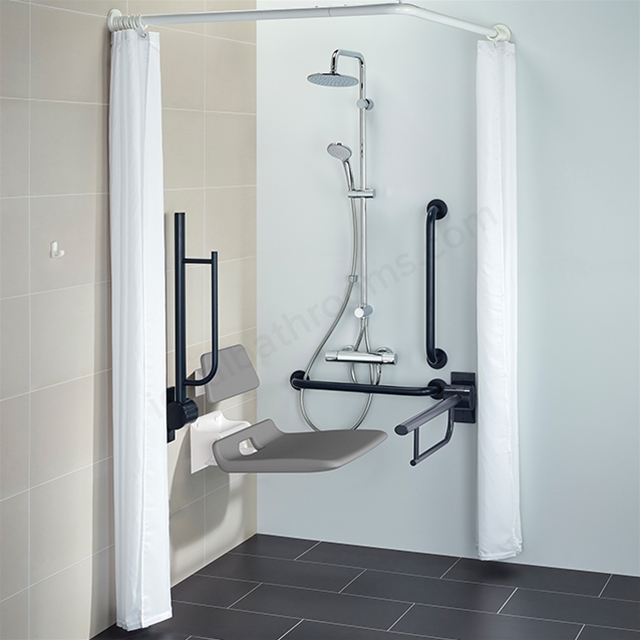Armitage Shanks Contour 21 Doc M Exposed Shower Room Pack, Blue