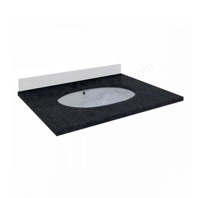RAK Ceramics Washington 600mm Countertop ; 3 Tap Hole - Black