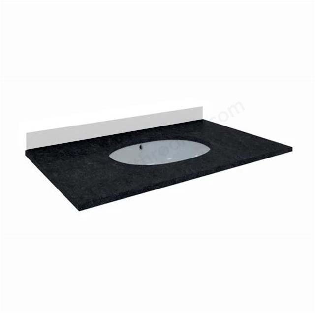 RAK Ceramics Washington 800mm Countertop ; 3 Tap Hole - Black