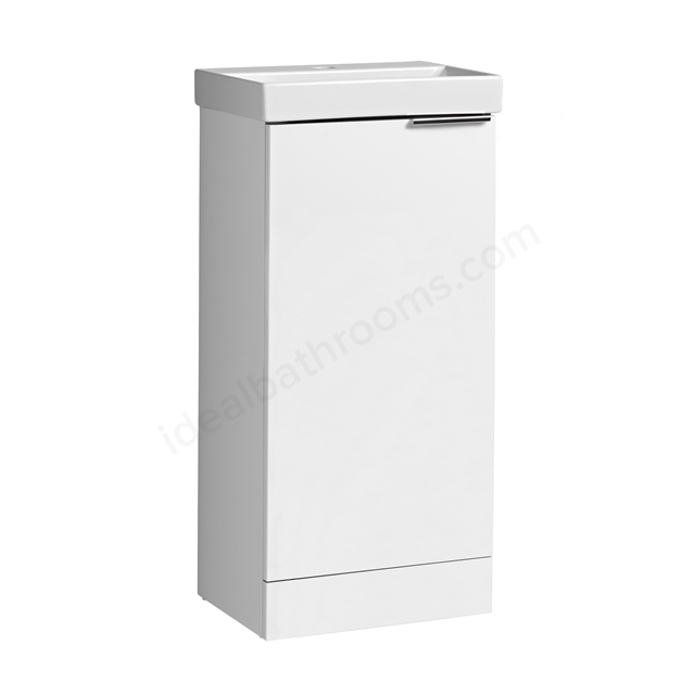 Tavistock Cadence 390mm Cloakroom Vanity Unit; 1 Door - Gloss White