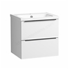 Tavistock Cadence 500mm Wall Hung Vanity Unit; 2 Drawers - Gloss White