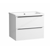 Tavistock Cadence 600mm Wall Hung Vanity Unit; 2 Drawers - Gloss White