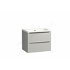 Tavistock Cadence 600mm Wall Hung Vanity Unit; 2 Drawers - Gloss Light Grey 