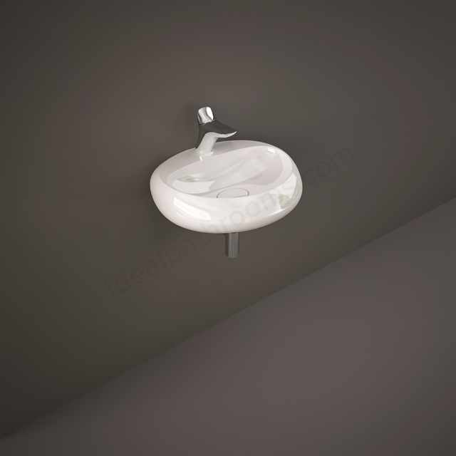 RAK Ceramics Cloud 550mm Wall Hung Basin 1 Tap Hole