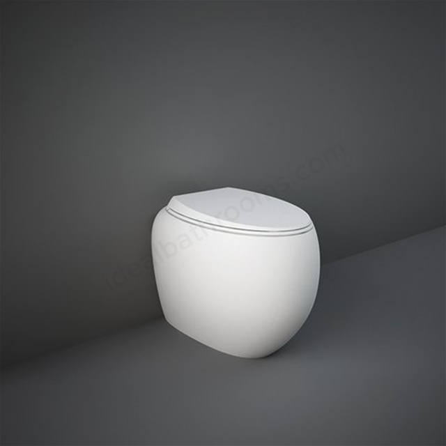 RAK Ceramics Cloud Back to Wall WC Pan With Universal Trap - Matt White