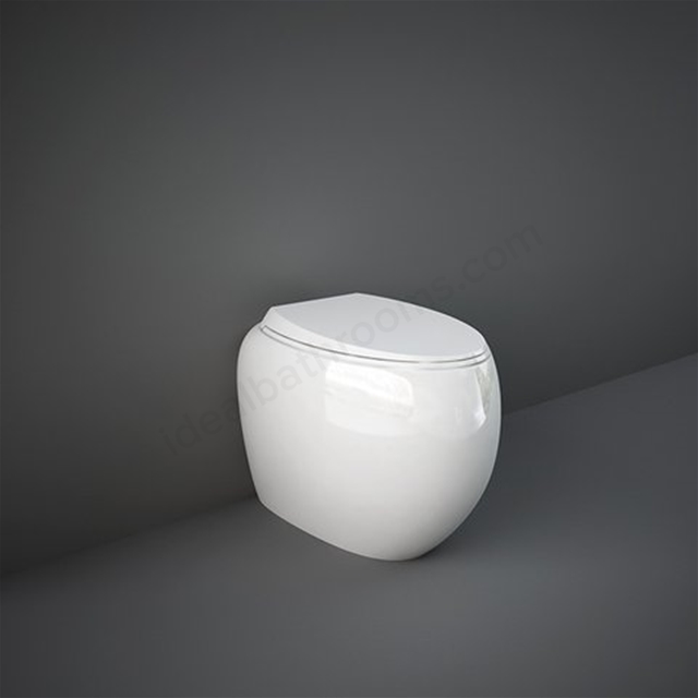 RAK Ceramics Cloud Back to Wall WC Pan With Universal Trap - Gloss Alpine White