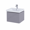 RAK-Resort 500 Single Drawer Basin Unit in  Matt Mushroom