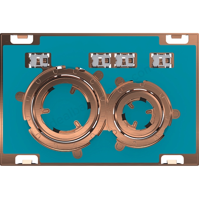 Geberit Sigma50 Round Customisable Dual Flush Plate -  Red Gold