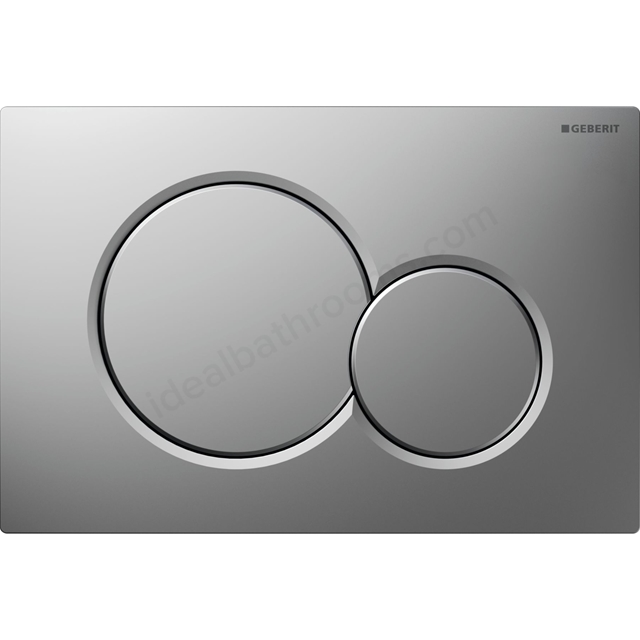 Geberit Sigma01 Round Dual Flush Plate - Matt Chrome