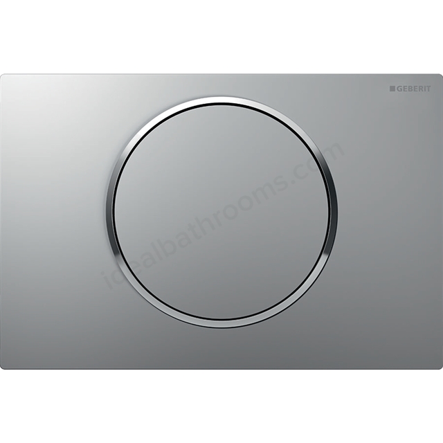 Geberit Sigma10 stop-and-go Flush Plate - Matt Chrome & Gloss Chrome