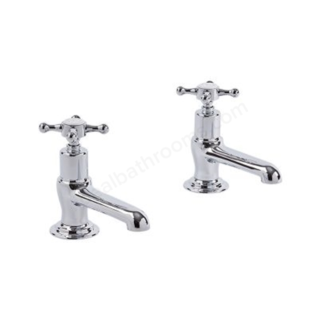 Tavistock Ashmore; Deck Mounted; 2 Tap Hole Basin Mixers (Pair) - Chrome
