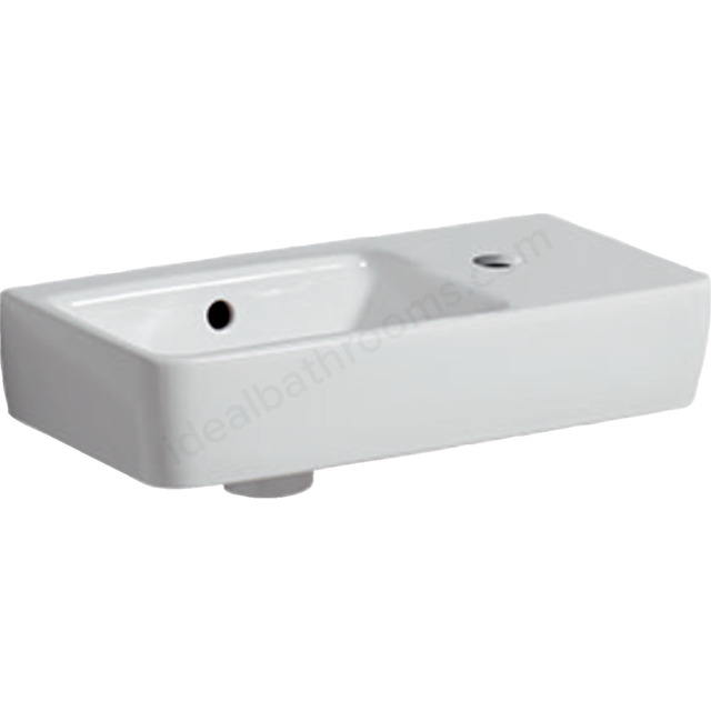 Geberit Selnova Compact 50cm Wahbasin 1 Tap Hole