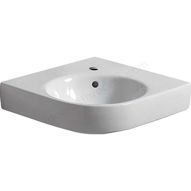 Geberit Selnova Compact 69.5cm Corner Basin 1 Tap Hole