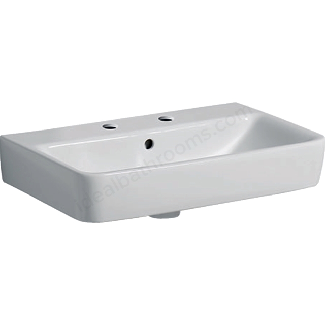 Geberit Selnova Compact 55cm Wahbasin 2 Tap Holes