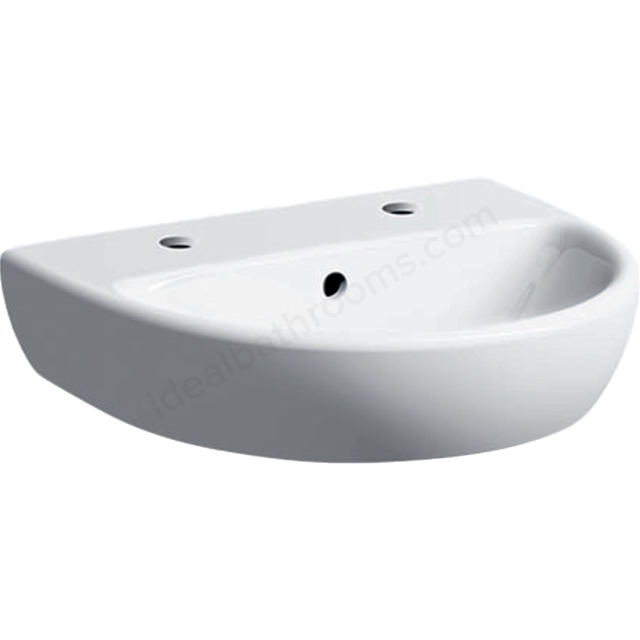Geberit Selnova 45cm Wahbasin 2 Tap Holes