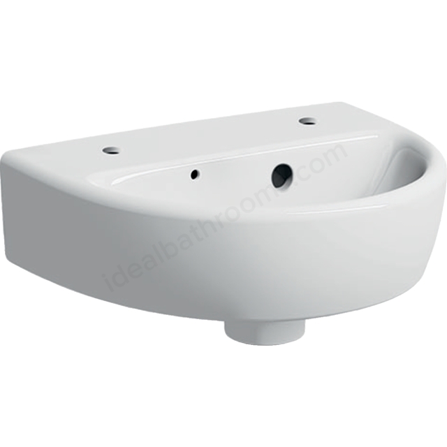 Geberit Selnova 36cm Wahbasin 2 Tap Holes