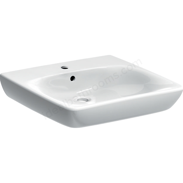 Geberit Selnova Comfort 55cm Wahbasin 1 Tap Hole