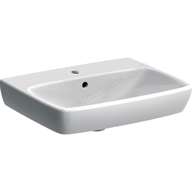 Geberit Selnova Square 55cm Wahbasin 1 Tap Hole
