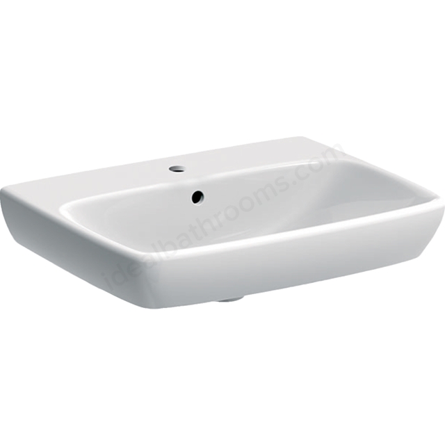 Geberit Selnova Square 60cm Wahbasin 1 Tap Hole