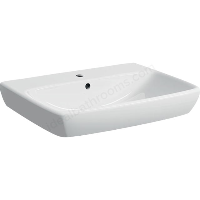 Geberit Selnova Square 65cm Wahbasin 1 Tap Hole
