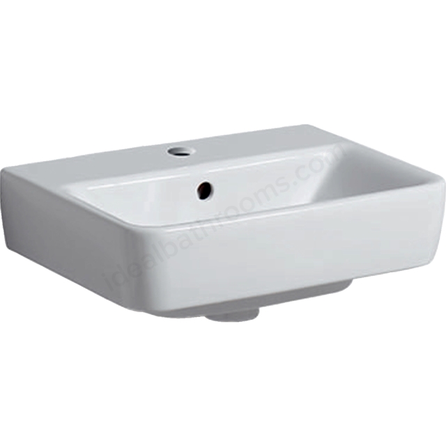 Geberit Selnova Compact 45cm Wahbasin 1 Tap Hole