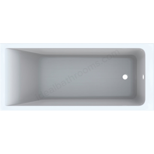 Geberit Renova Plan Rectangular 1600x700 Single Ended Acrylic Bath;With Feet