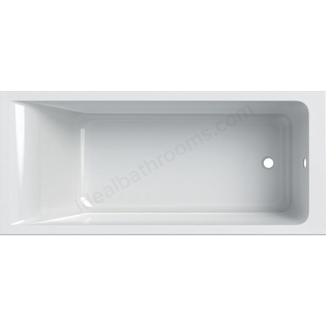 Geberit Renova Plan Rectangular 1700x750 Single Ended Acrylic Bath;With Feet