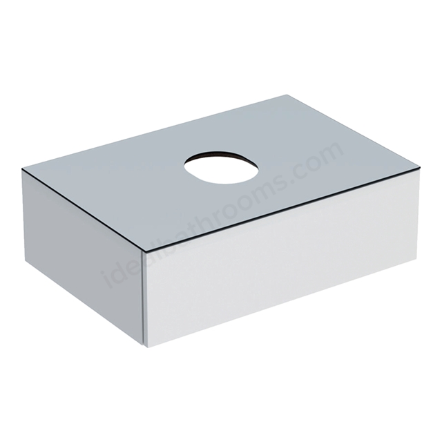 Geberit VariForm Cabinet for Lay-On Basin, One Drawer, 750mmW, White