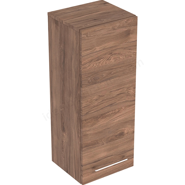 Geberit Selnova Square S 330mm Medium Side Cabinet With One Door;Dark Hickory