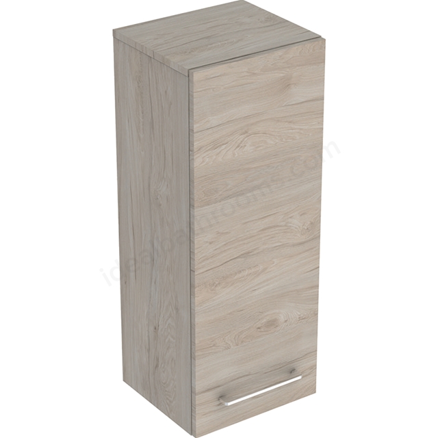 Geberit Selnova Square S 330mm Medium Side Cabinet With One Door;Light Hickory